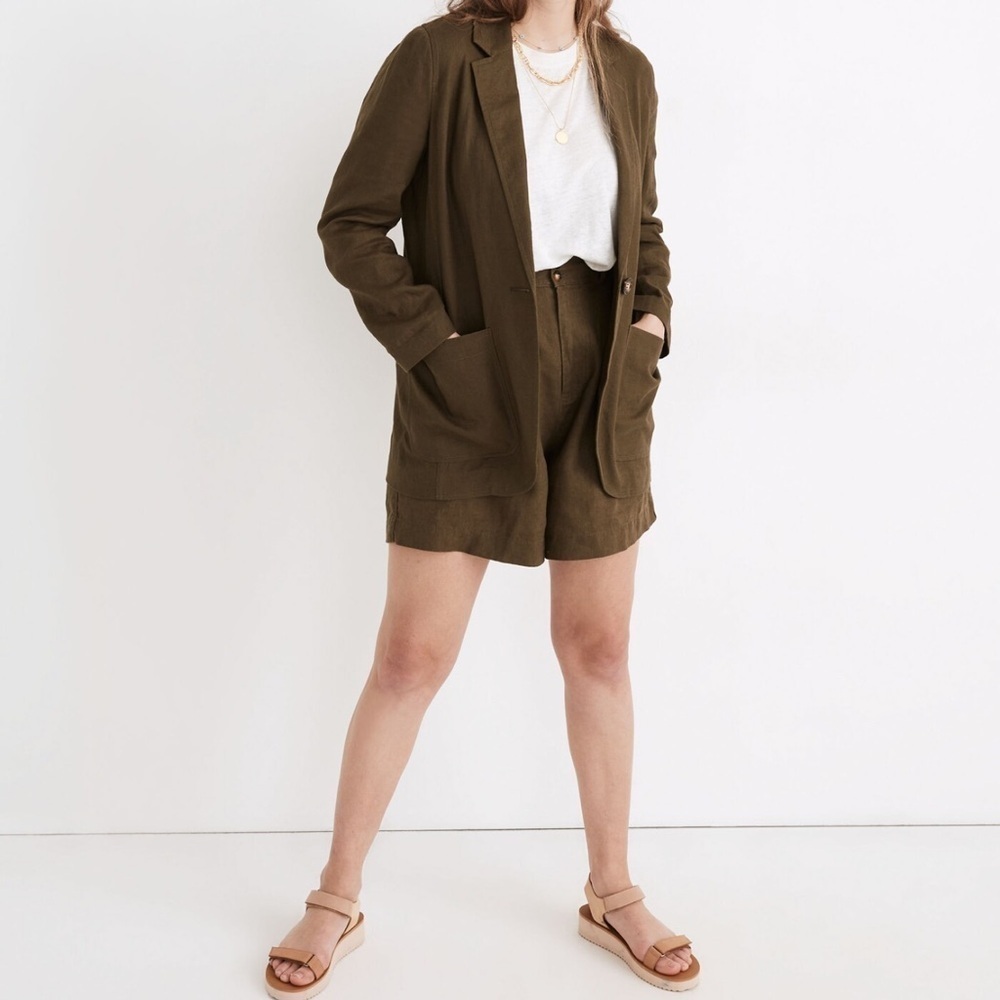 NWT - Madewell - Linen Larson Blazer - Size Small - Picture 2 of 6